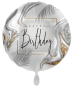 Preview: Folienballon - Happy Birthday, Silber - ø 43cm